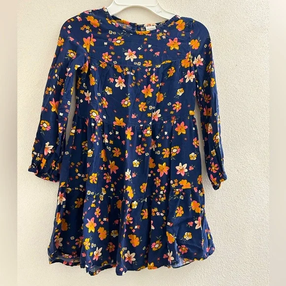 autumn falls blue dress DPLAY fall Autumn Classic Deep Denim Blue Long Sleeve Dress main image 0